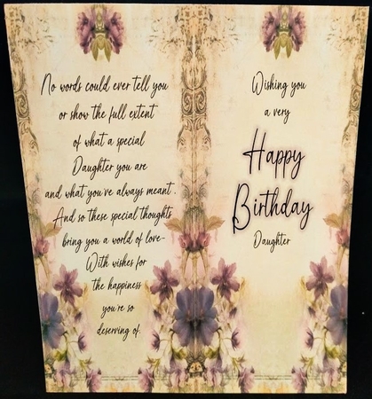 Shabby Chic Purple Flower Card Toppers by Margarette Blakeborough