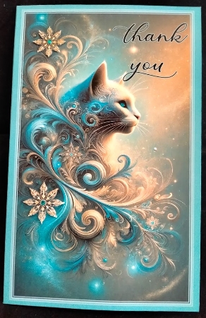 A4 - Bleu Cat 1 by Margarette Blakeborough