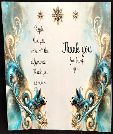 A4 - Bleu Cat 1 by Margarette Blakeborough