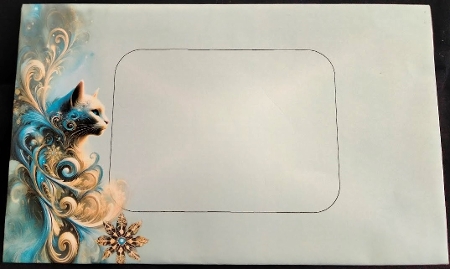 A4 - Bleu Cat 1 by Margarette Blakeborough