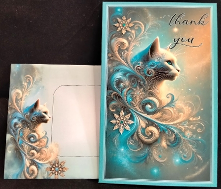A4 - Bleu Cat 1 by Margarette Blakeborough