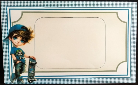 skateboarding Kid by Margarette Blakeborough