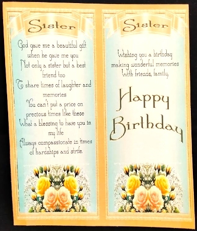 7x7 Yellow Roses Card Front by Margarette Blakeborough