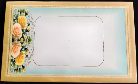 7x7 Yellow Roses Card Front by Margarette Blakeborough