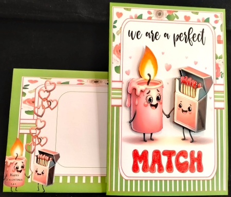A5 Fun foodie Valentine choice of four mini kit by Margarette Blakeborough