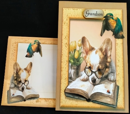 dog reading  by Margarette Blakeborough