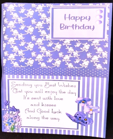 Purple Pansies with Butterflies by Margarette Blakeborough