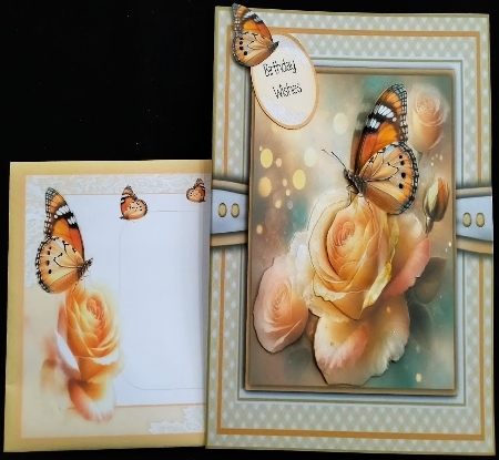 Butterfly Roses by Margarette Blakeborough