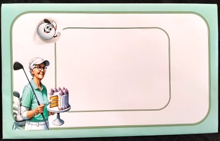 a good slice lady golfer by Margarette Blakeborough