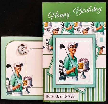 a good slice lady golfer by Margarette Blakeborough