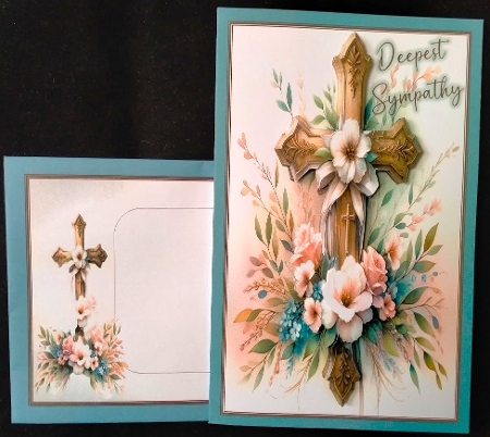 6x6 Wooden Cross 1- Illustrations for Cardmakers & Designers by Margarette Blakeborough