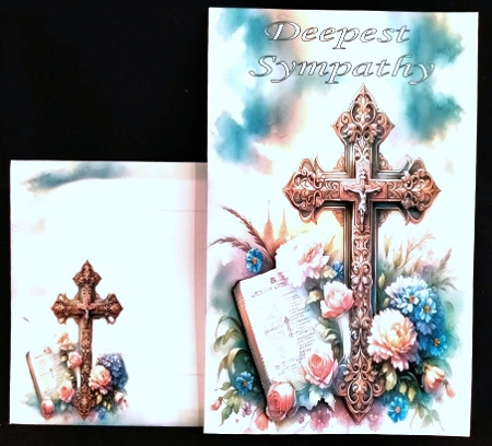 6x6 Wooden Cross 1- Illustrations for Cardmakers & Designers by Margarette Blakeborough