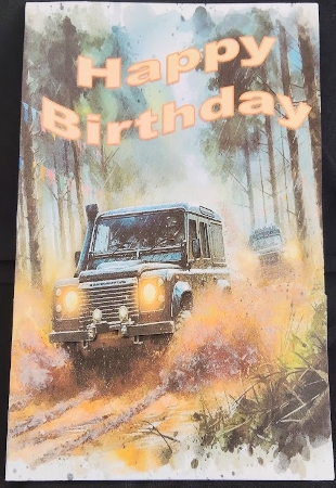 6x6 Land Rover Racing 1 - Illustrations for Cardmakers & Designers  Featured Gallery Photo