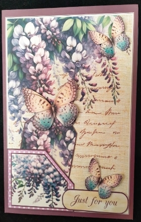 cup1370141_120789 - Shabby Chic Wisteria Pocket Cards Pack of Two with envelope