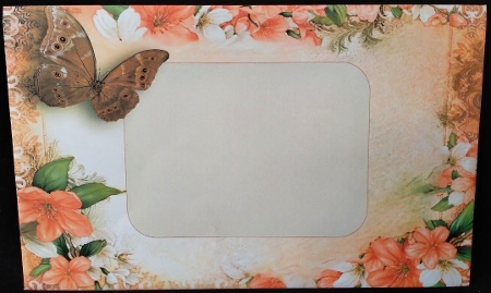 Butterfly Blossom Paper Peach by Margarette Blakeborough