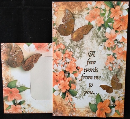 Butterfly Blossom Paper Peach by Margarette Blakeborough