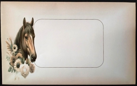 Boho Horse Card Front 6x6 by Margarette Blakeborough