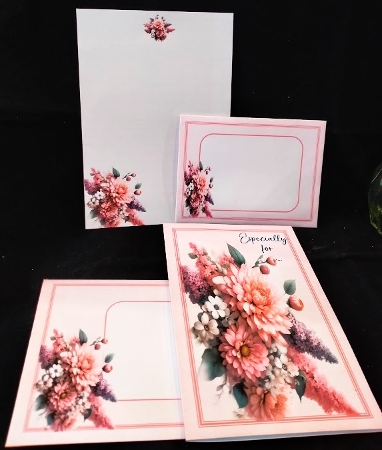 LGD25-CU Stationary - Birth Month Flowers 16 by Margarette Blakeborough