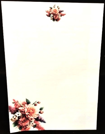 LGD25-CU Stationary - Birth Month Flowers 16 by Margarette Blakeborough