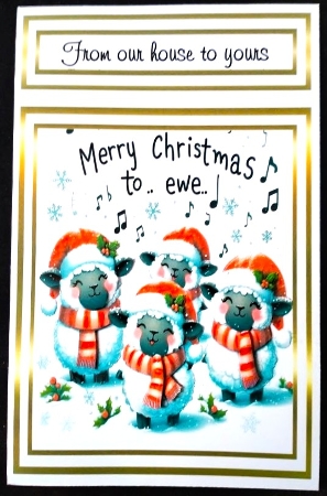 merry christmas to ewe 3 by Margarette Blakeborough