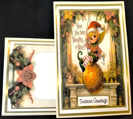 A taste of christmas Elf naughty or nice bauble 2 by Margarette Blakeborough