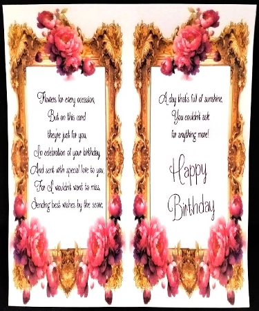 Blooming Peonies - CARD FRONTS by Margarette Blakeborough