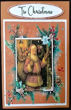 Hello Santa 7 x 7 Card by Margarette Blakeborough
