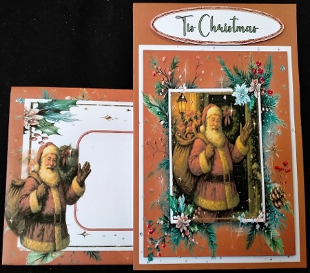 Hello Santa 7 x 7 Card by Margarette Blakeborough