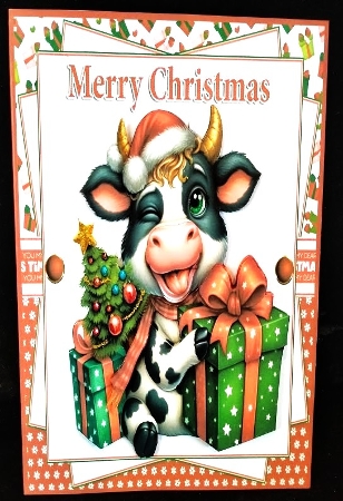 7x7 Mooey Christmas choice of four mini kit by Margarette Blakeborough