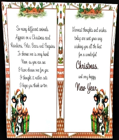7x7 Mooey Christmas choice of four mini kit by Margarette Blakeborough