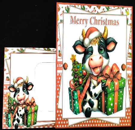 7x7 Mooey Christmas choice of four mini kit by Margarette Blakeborough