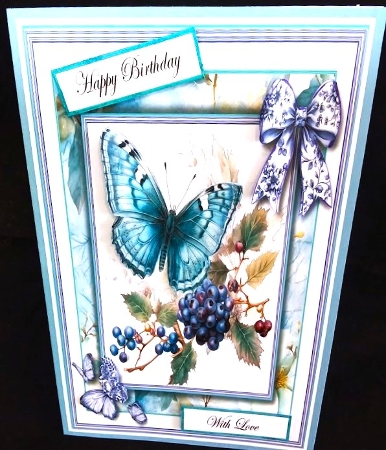 Butterfly Winter Berries - Mini Kit 6x6 by Margarette Blakeborough