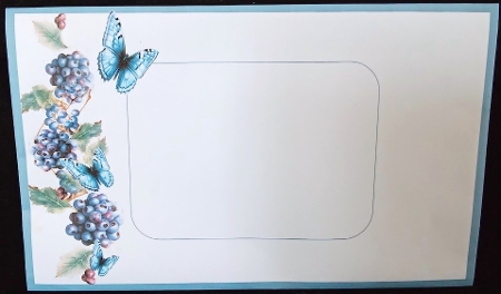 Butterfly Winter Berries - Mini Kit 6x6 by Margarette Blakeborough