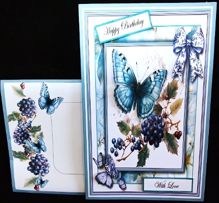 Butterfly Winter Berries - Mini Kit 6x6 by Margarette Blakeborough