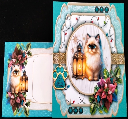 Christmas Paws Cat 6 by Margarette Blakeborough