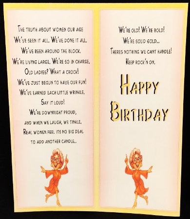 DD FUNNY FEMALE BIRTHDAY A4 32 by Margarette Blakeborough
