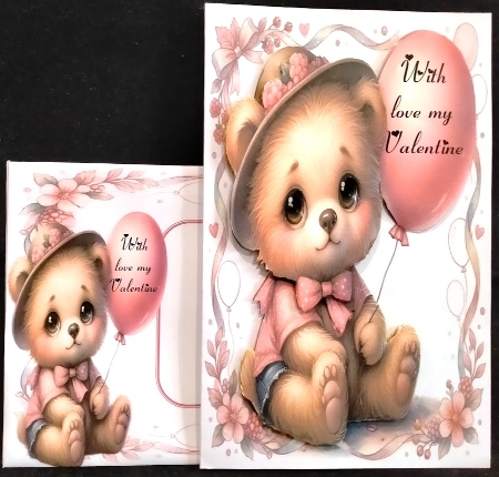 Valentines Cute Teddy 14 by Margarette Blakeborough