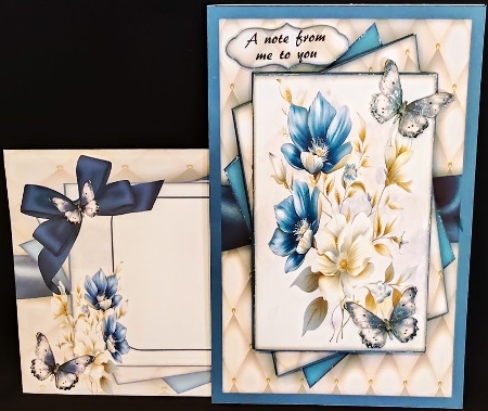 Beautiful Blue Flowers Mini Kit 3 by Margarette Blakeborough