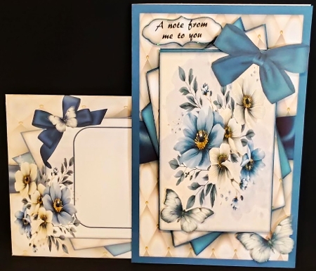 Beautiful Blue Flowers Mini Kit 3 by Margarette Blakeborough