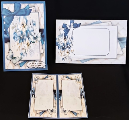 Beautiful Blue Flowers Mini Kit 3 by Margarette Blakeborough