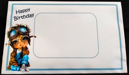 Happy Birthday Grandson 5 x 7 Card by Margarette Blakeborough
