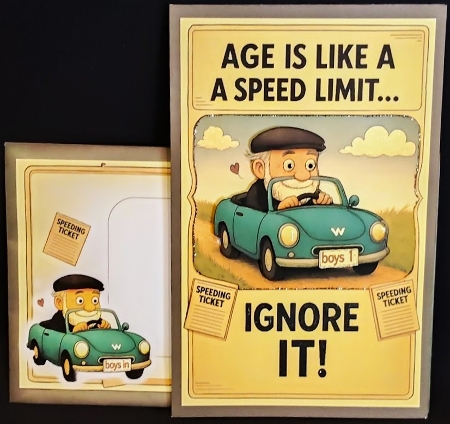 Age and speed limits male 5x7 by Margarette Blakeborough