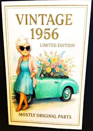DD FUNNY FEMALE BIRTHDAY 70TH A4 1 by Margarette Blakeborough