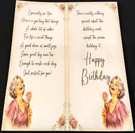 DD GOLDEN FEMALE BIRTHDAY A4 37 by Margarette Blakeborough