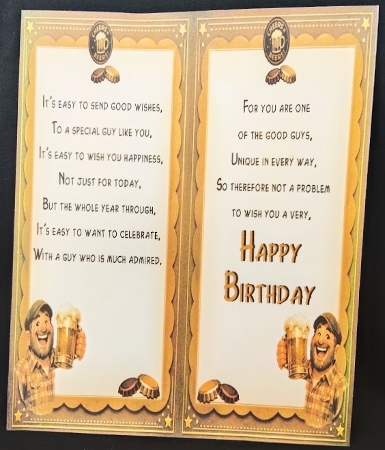 DD GOLDEN MALE BIRTHDAY A4 17 by Margarette Blakeborough