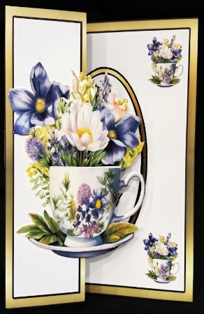 SFB Purple posy teacup by Margarette Blakeborough