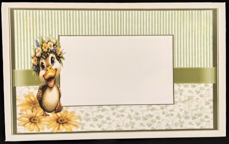 Spring Flowers Puddle Duck by Margarette Blakeborough