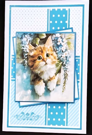 Cute Kitty Mini kit 5x7 (3) Plus Bonus by Margarette Blakeborough