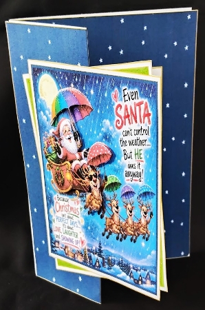 Santas Weather Funnies Fold Back Kit-1 by Margarette Blakeborough