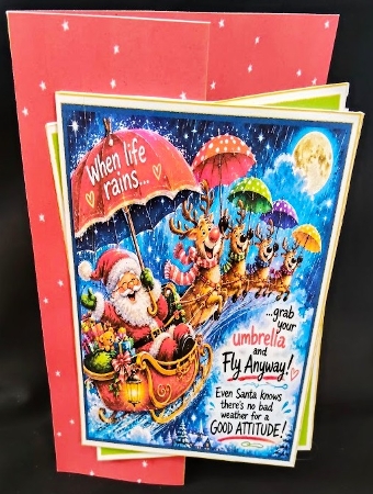 Santas Weather Funnies Fold Back Kit-2 by Margarette Blakeborough